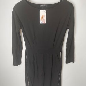 PRETTYGARDEN Women's Casual Long Sleeve Party Bodycon Sheath Belted Dress